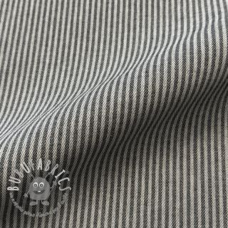 Tessuto decorativo DOBBY Colored stripe graphite