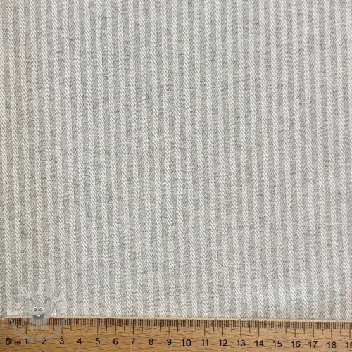 Tessuto decorativo DOBBY Colored stripe light grey