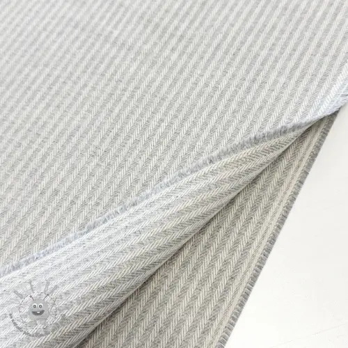 Tessuto decorativo DOBBY Colored stripe light grey