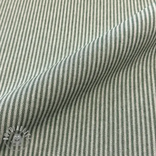 Tessuto decorativo DOBBY Colored stripe bottle green