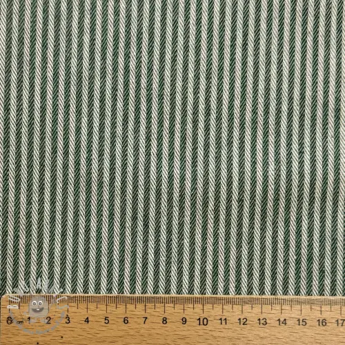 Tessuto decorativo DOBBY Colored stripe bottle green