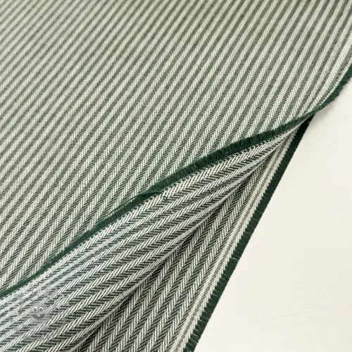Tessuto decorativo DOBBY Colored stripe bottle green