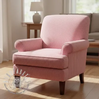Tessuto decorativo DOBBY Colored stripe fuchsia