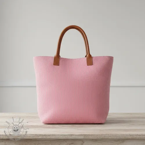 Tessuto decorativo DOBBY Colored stripe fuchsia