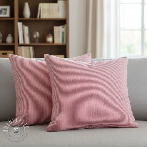 Tessuto decorativo DOBBY Colored stripe fuchsia