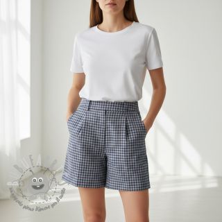 Tessuto di cotone YARN DYED Check Anabel teal