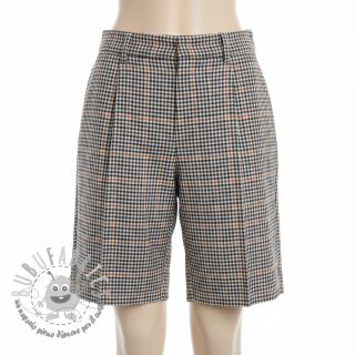 Tessuto di cotone YARN DYED BRUSHED Check Mike ecru