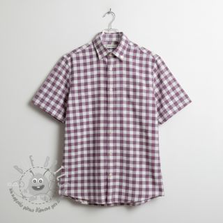 Tessuto di cotone FLANNEL BIG Check mauve