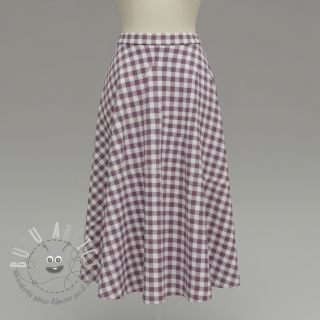 Tessuto di cotone FLANNEL BIG Check mauve