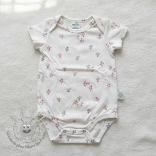 Tessuto di cotone FLANNEL Flowers white