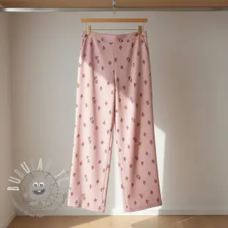 Tessuto di cotone FLANNEL Flowers light pink