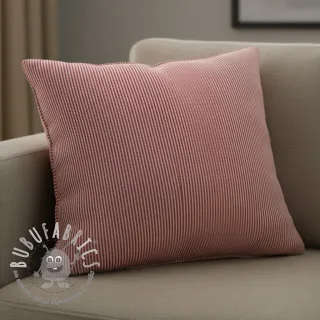 Tessuto decorativo DOBBY Colored stripe cherry