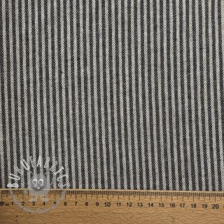 Tessuto decorativo DOBBY Colored stripe black