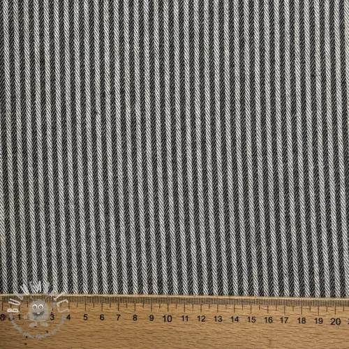 Tessuto decorativo DOBBY Colored stripe black