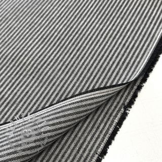 Tessuto decorativo DOBBY Colored stripe black