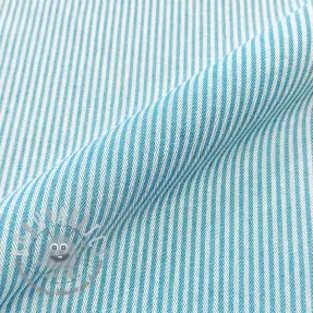Tessuto decorativo DOBBY Colored stripe turquoise