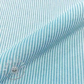 Tessuto decorativo DOBBY Colored stripe turquoise