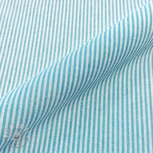 Tessuto decorativo DOBBY Colored stripe turquoise