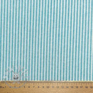 Tessuto decorativo DOBBY Colored stripe turquoise