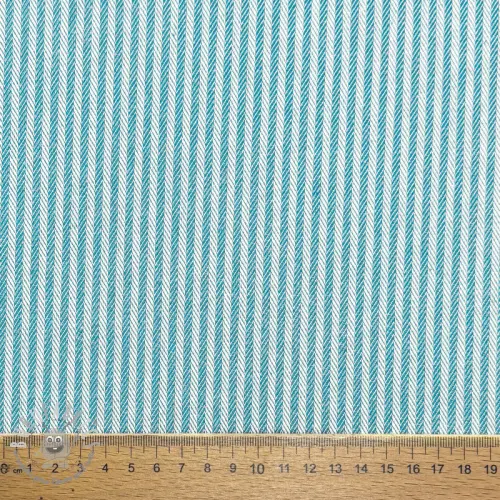 Tessuto decorativo DOBBY Colored stripe turquoise
