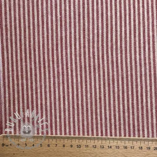 Tessuto decorativo DOBBY Colored stripe burgundy