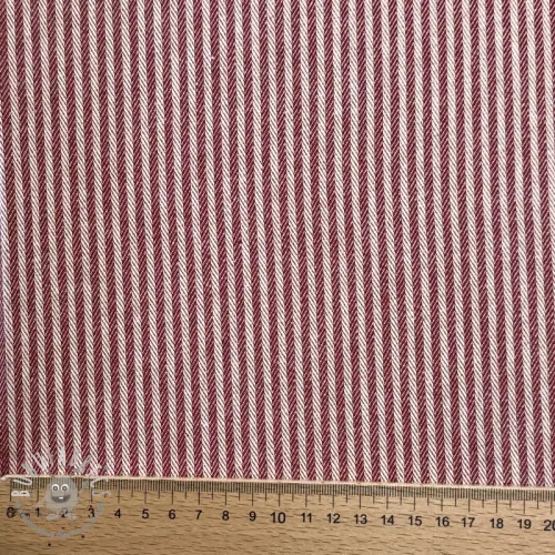 Tessuto decorativo DOBBY Colored stripe burgundy