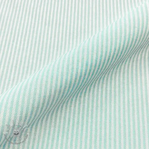 Tessuto decorativo DOBBY Colored stripe mint