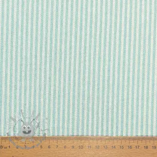 Tessuto decorativo DOBBY Colored stripe mint