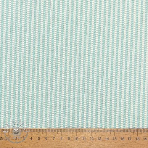 Tessuto decorativo DOBBY Colored stripe mint