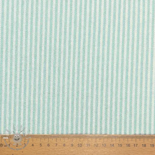 Tessuto decorativo DOBBY Colored stripe mint