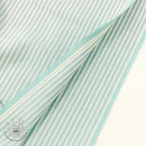 Tessuto decorativo DOBBY Colored stripe mint