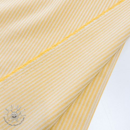 Tessuto decorativo DOBBY Colored stripe pastel yellow