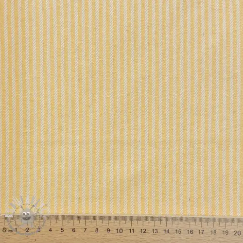 Tessuto decorativo DOBBY Colored stripe pastel yellow