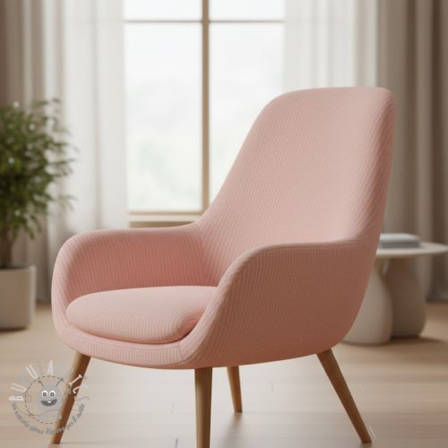 Tessuto decorativo DOBBY Colored stripe light pink