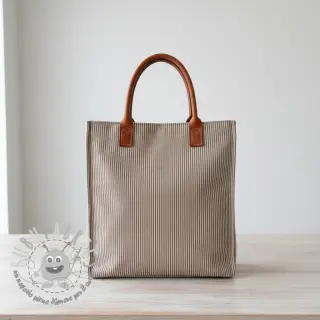 Tessuto decorativo DOBBY Colored stripe coffee