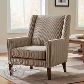 Tessuto decorativo DOBBY Colored stripe coffee