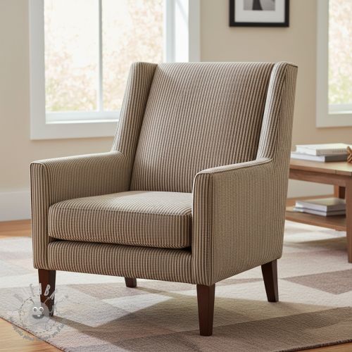 Tessuto decorativo DOBBY Colored stripe coffee