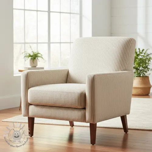 Tessuto decorativo DOBBY Colored stripe sand