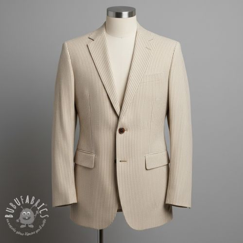 Tessuto decorativo DOBBY Colored stripe sand