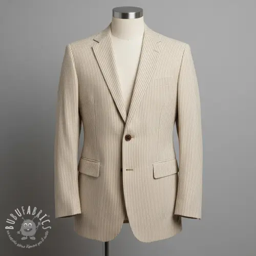 Tessuto decorativo DOBBY Colored stripe sand