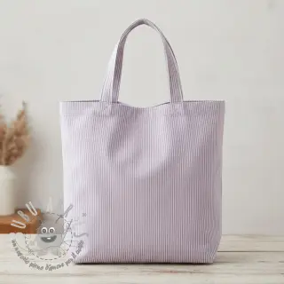 Tessuto decorativo DOBBY Colored stripe lavender