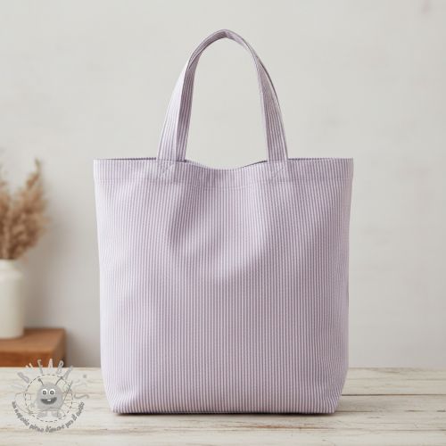 Tessuto decorativo DOBBY Colored stripe lavender