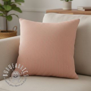 Tessuto decorativo DOBBY Colored stripe dark orange