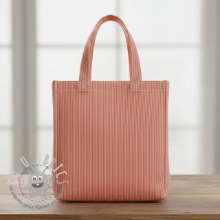 Tessuto decorativo DOBBY Colored stripe coral