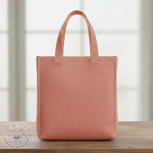 Tessuto decorativo DOBBY Colored stripe coral