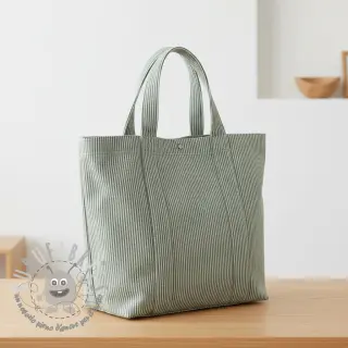 Tessuto decorativo DOBBY Colored stripe bottle green
