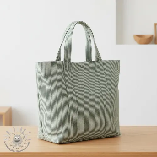 Tessuto decorativo DOBBY Colored stripe bottle green