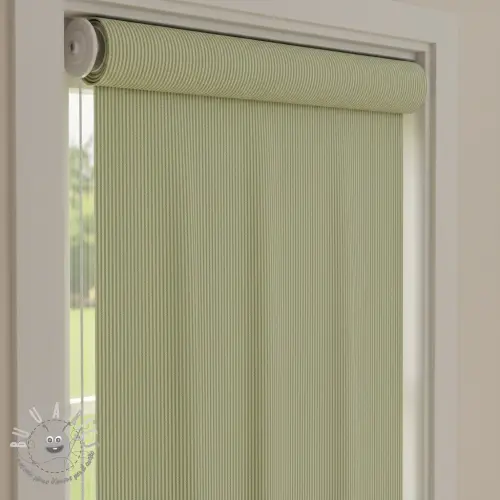 Tessuto decorativo DOBBY Colored stripe light green