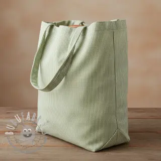 Tessuto decorativo DOBBY Colored stripe light green
