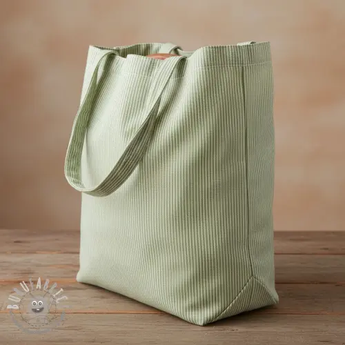 Tessuto decorativo DOBBY Colored stripe light green